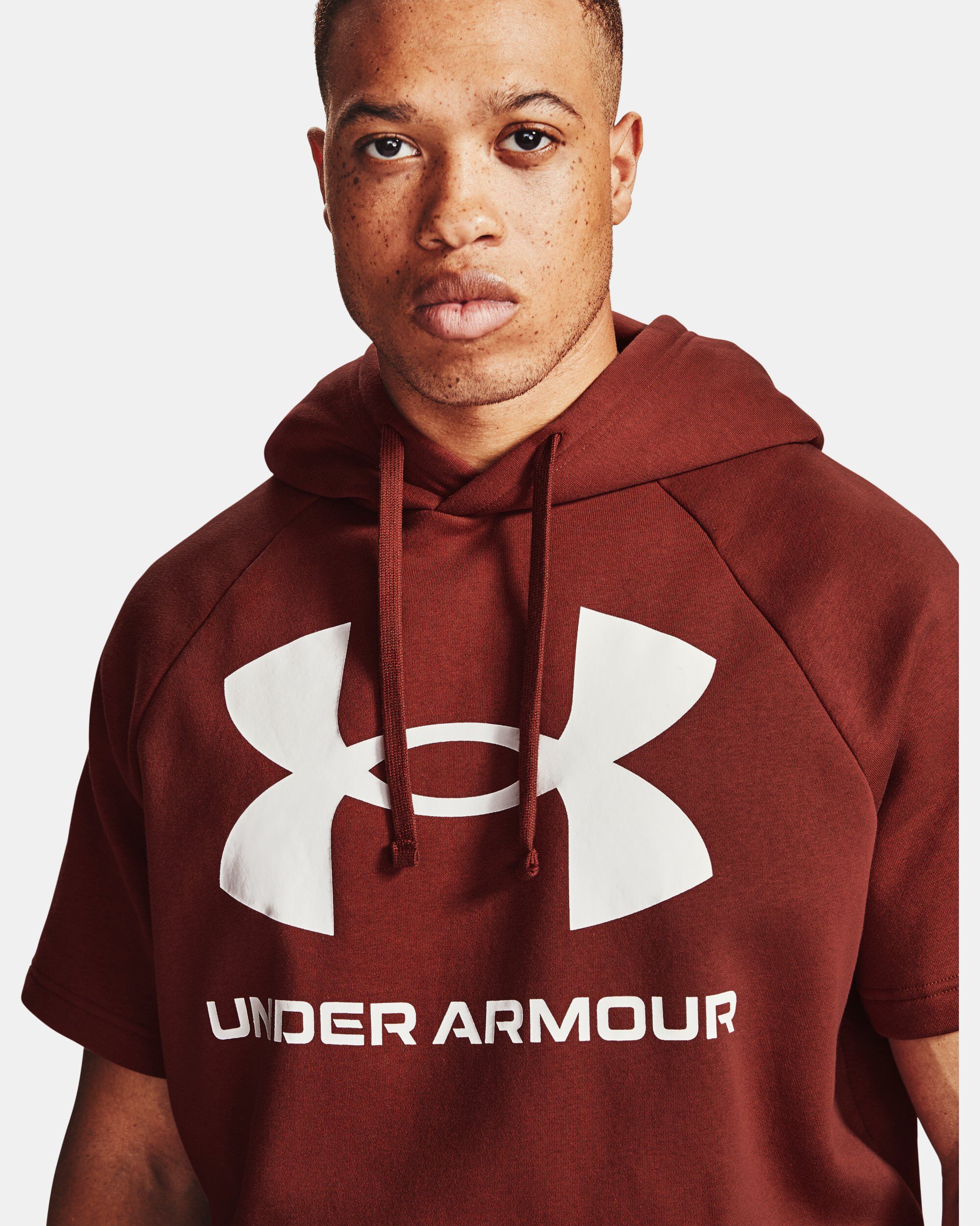 Under armour half sleeve hoodie deals