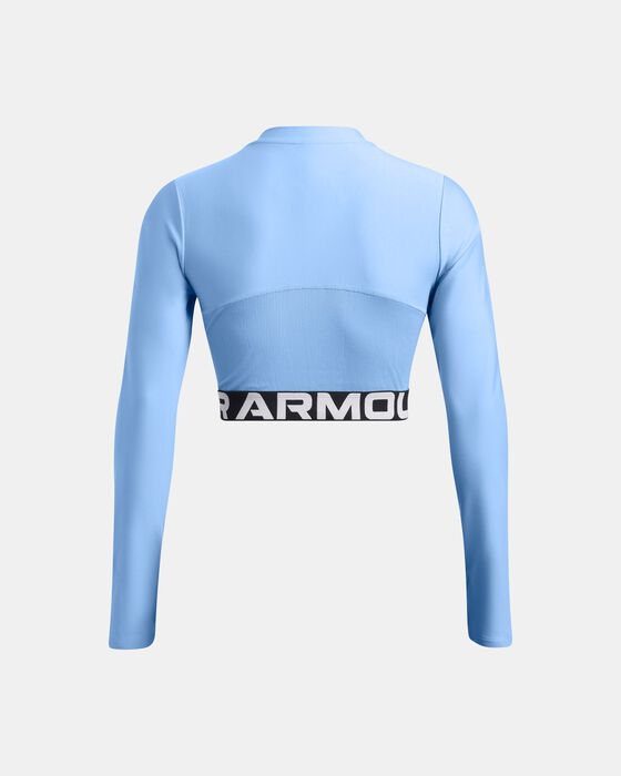 Women's HeatGear® Rib ¼ Zip Long Sleeve image number 1