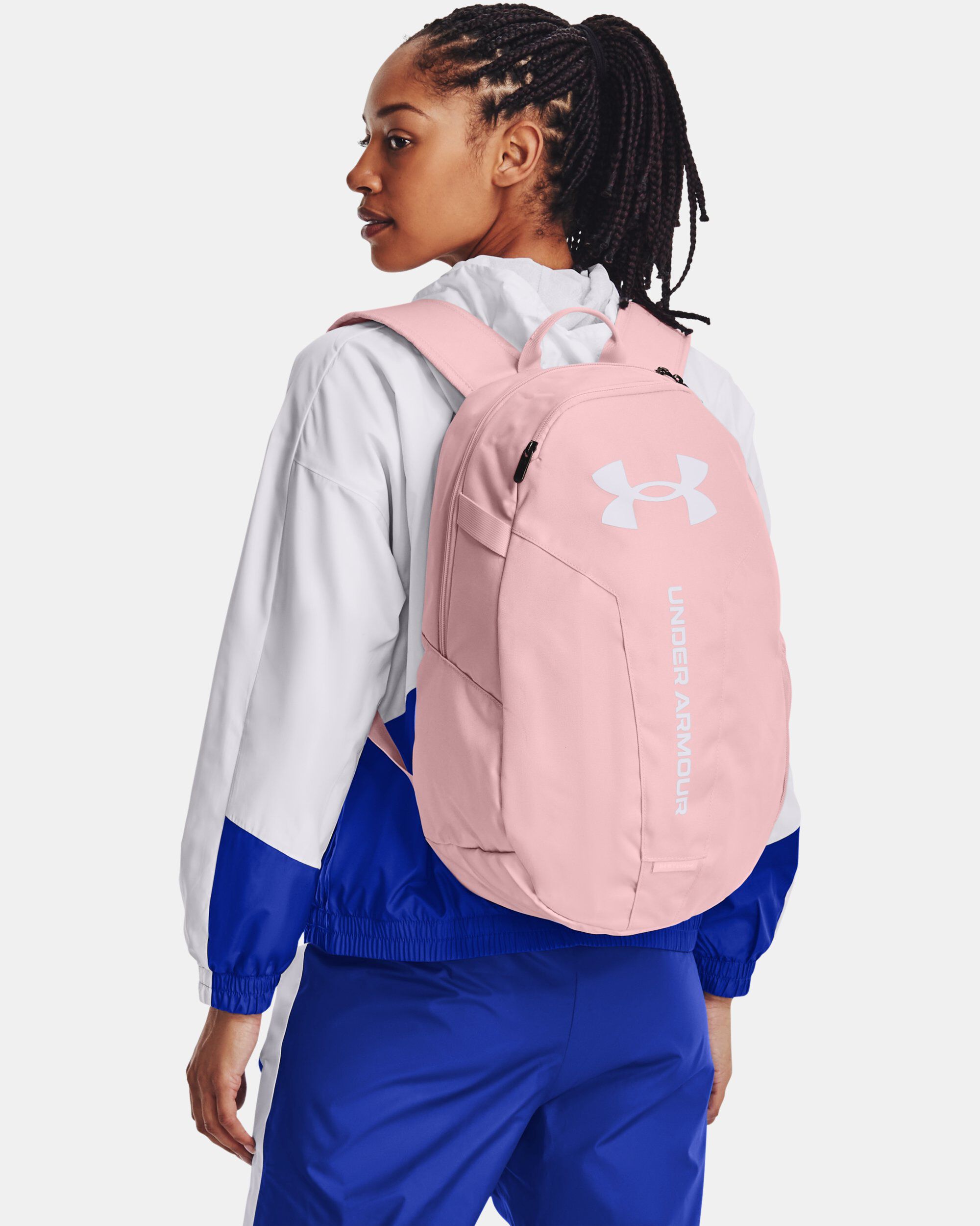 Under armour shop hustle backpack pink