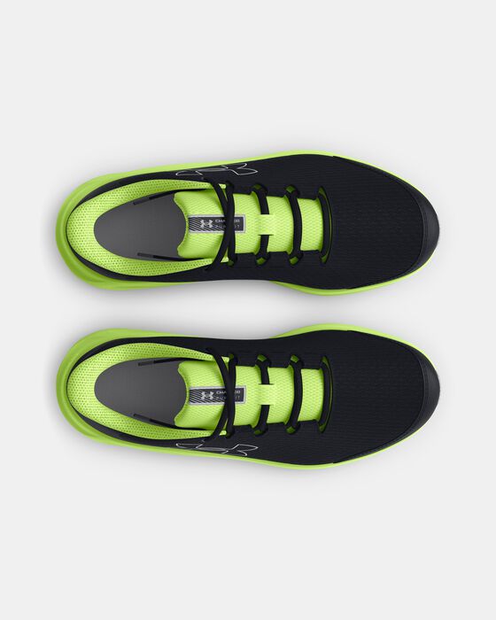 Boys' Grade School UA Charged Pursuit 3 Big Logo Running Shoes image number 2