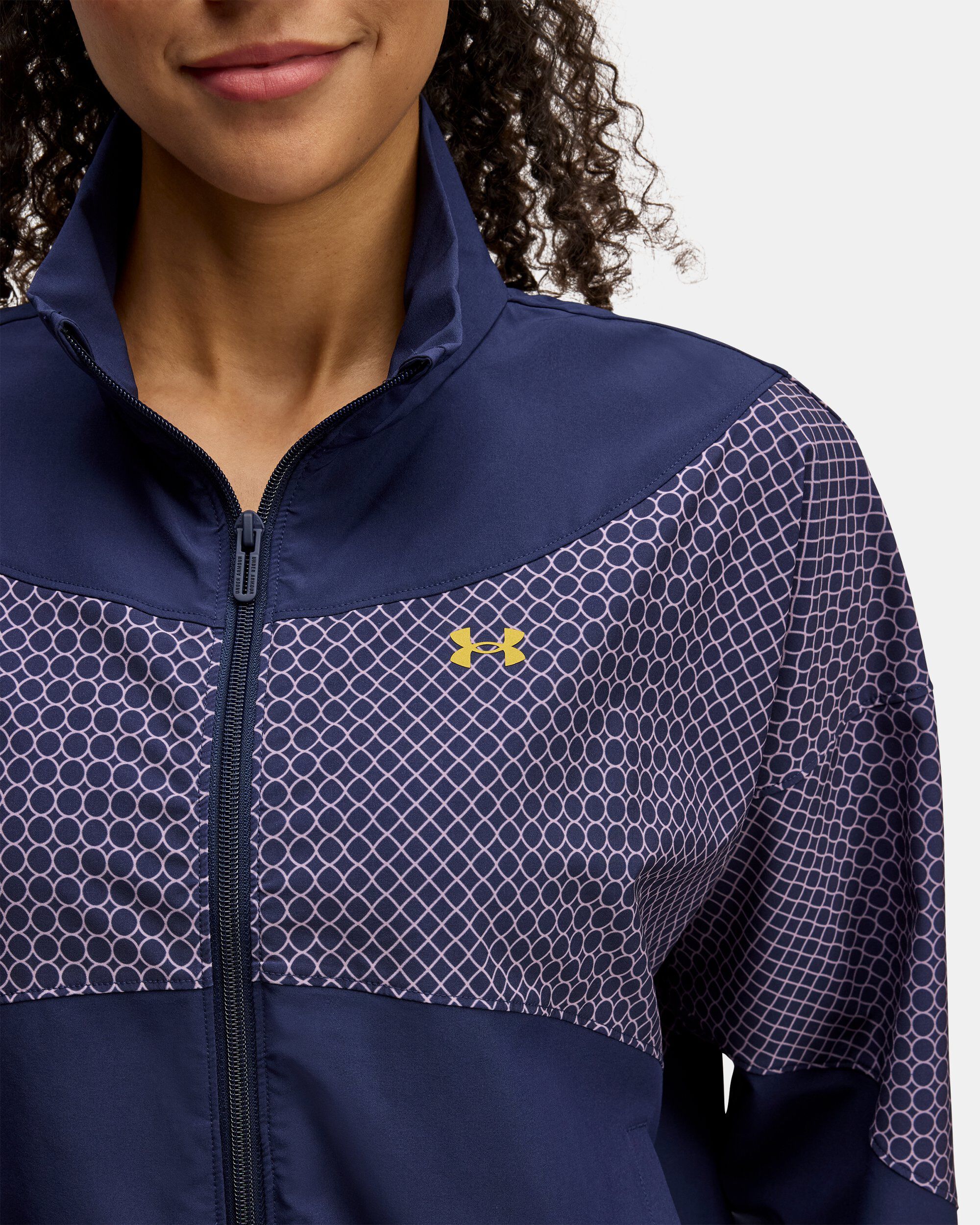Buy Women's UA Rival Stretch Woven Holiday Jacket Blue in Dubai, UAE | Under  Armour