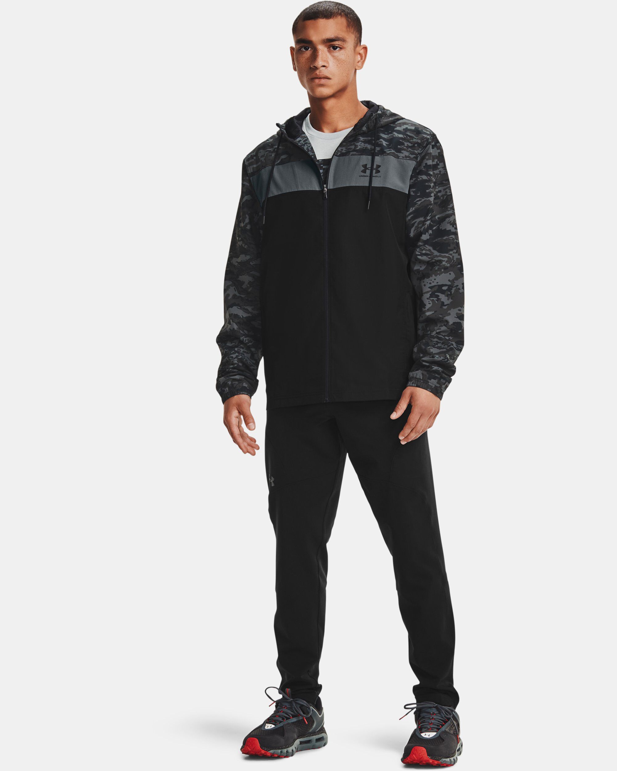 Camo under store armour jacket