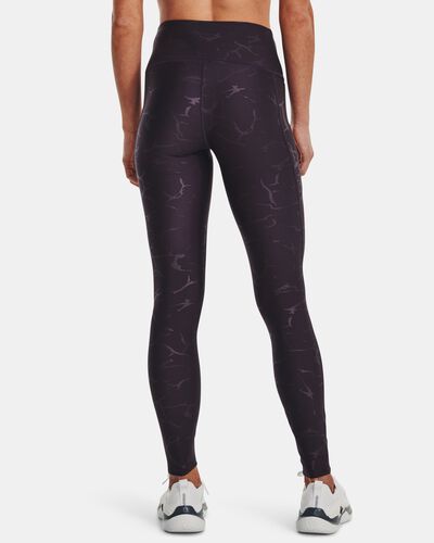 Women's HeatGear® No-Slip Waistband Emboss Leggings