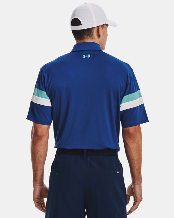 Men's UA Tee To Green Colorblock Polo image number 1