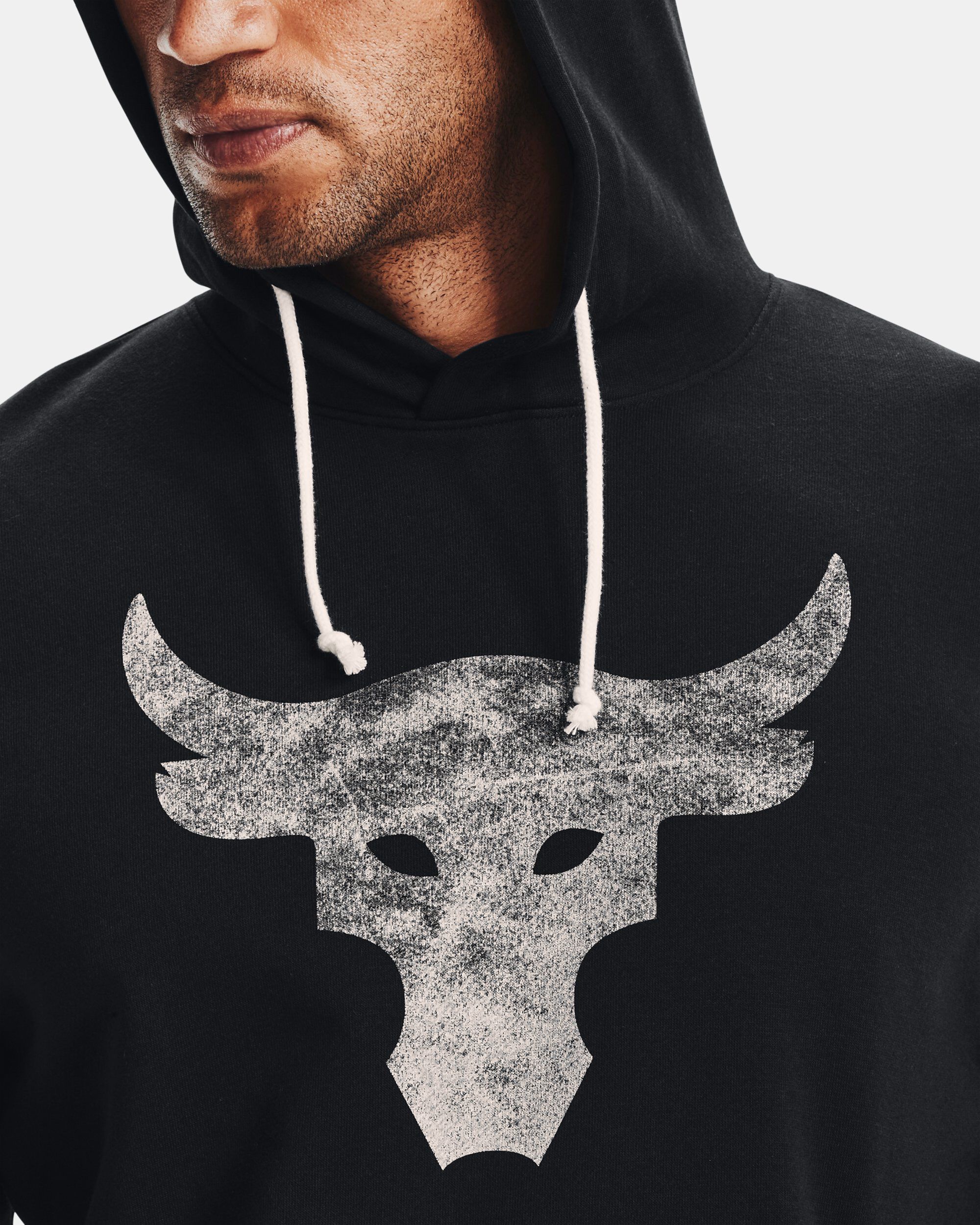 Buy Men's Project Rock Terry Hoodie Black in Dubai, UAE | Under Armour