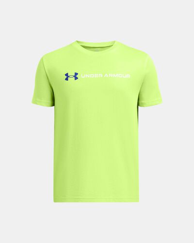 Boys' UA Logo Wordmark Short Sleeve