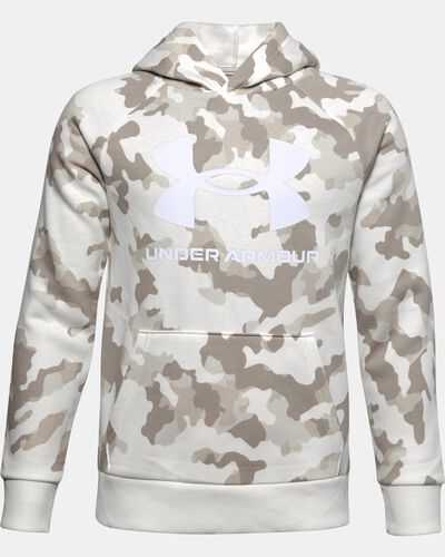 Boys' UA Rival Fleece Printed Hoodie