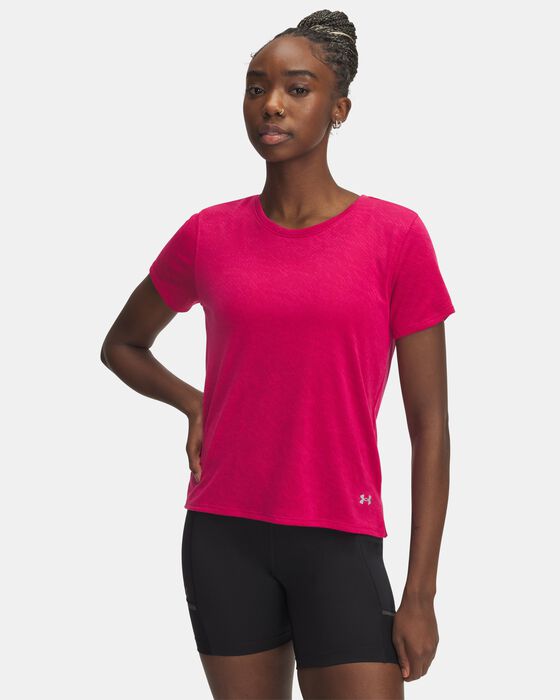 Women's UA Launch Camo Short Sleeve image number 0