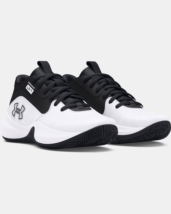 Grade School UA Lockdown 7 Basketball Shoes image number 3