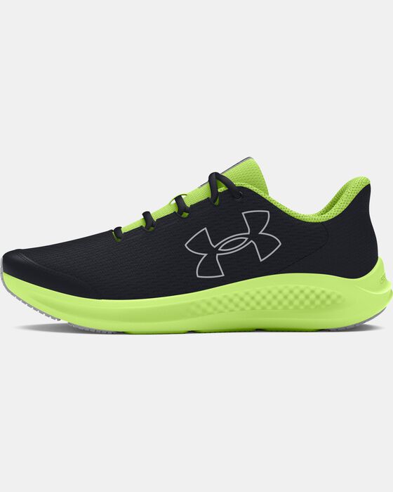 Boys' Grade School UA Charged Pursuit 3 Big Logo Running Shoes image number 5