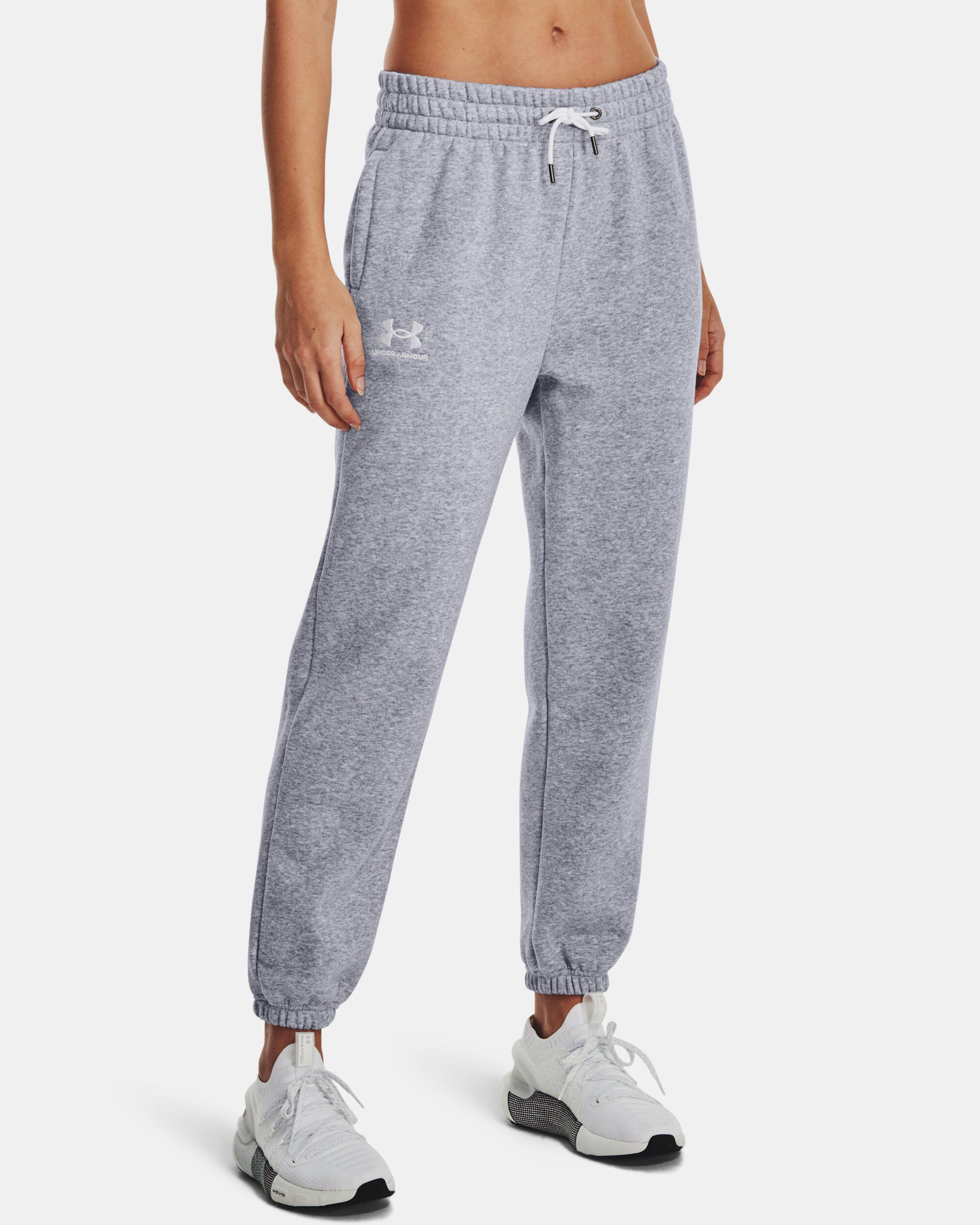 Under armour grey joggers womens deals