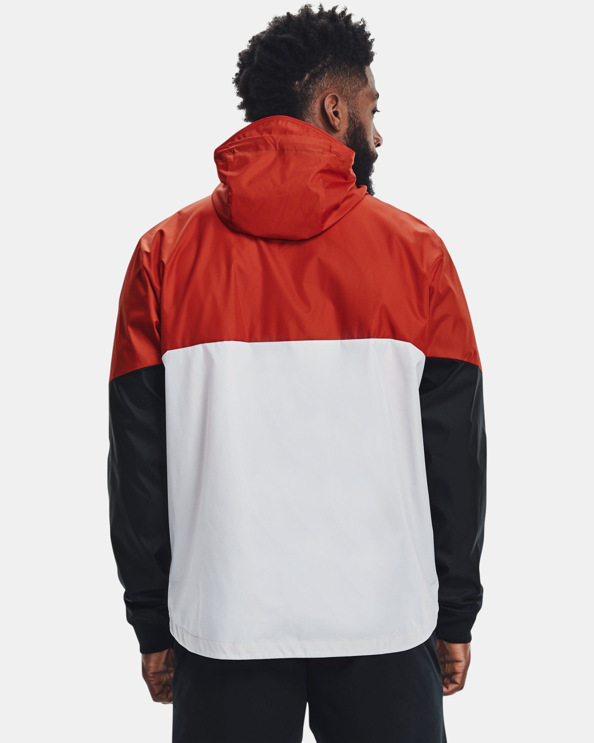 Men's red windbreaker jacket top