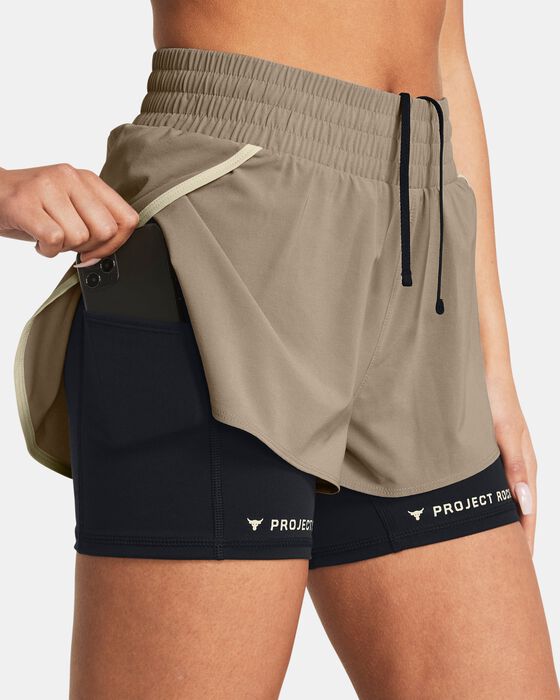 Women's Project Rock Flex Woven Leg Day Shorts Women's Project Rock Flex Woven Leg Day Shorts image number 3