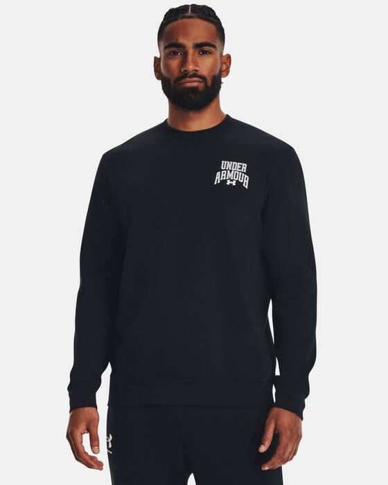 Men's UA Rival Terry Graphic Crew image number 1