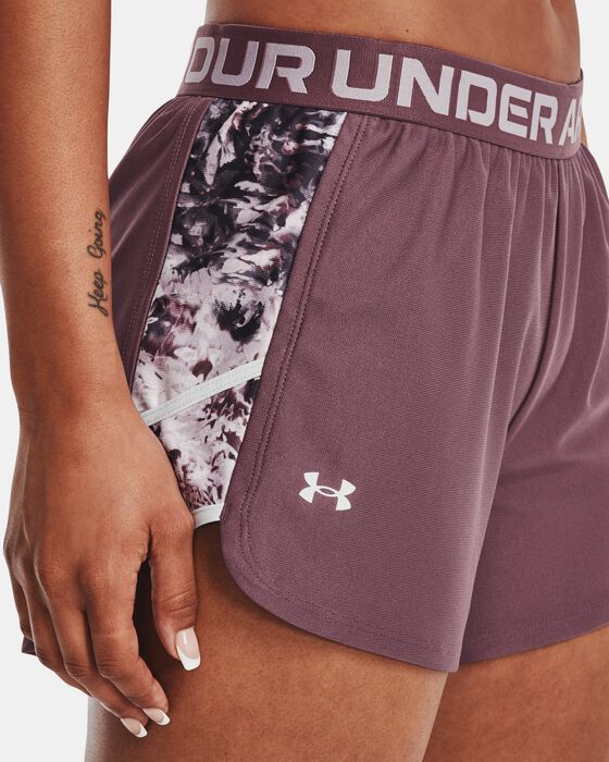 Women's UA Play Up Inset Printed Shorts image number 3