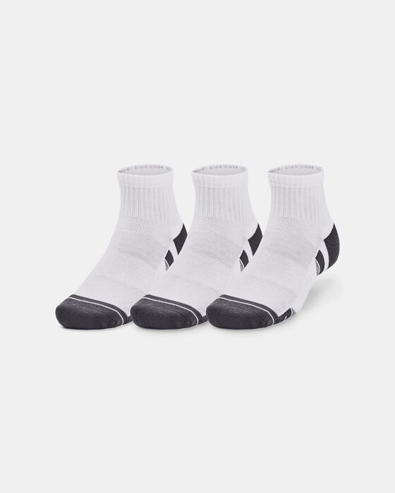 Unisex UA Performance Cotton 3-Pack Quarter Socks image number 0