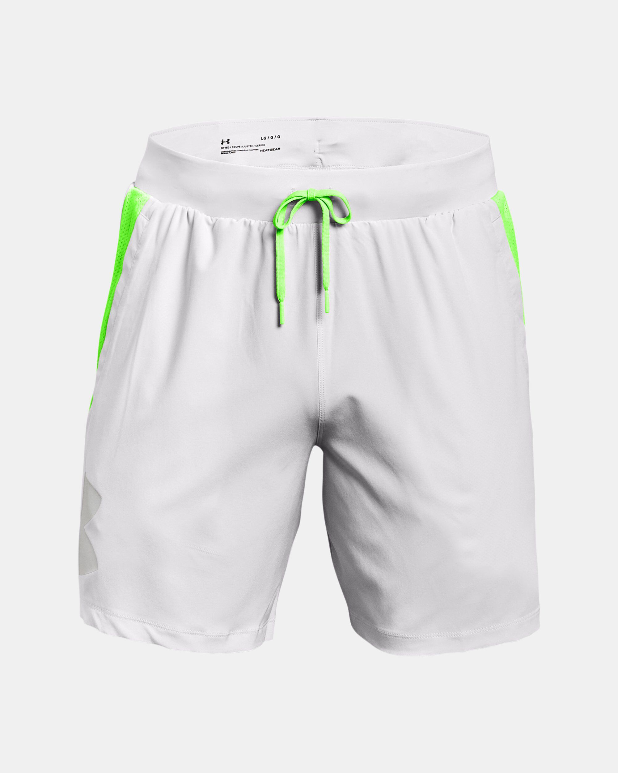 Buy Men s UA Qualifier Speedpocket Branded 7 Linerless Shorts Grey in Dubai UAE Under Armour