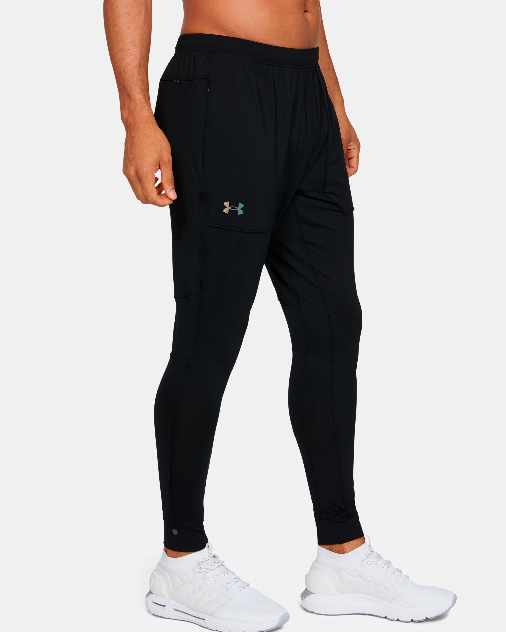 Buy Men s UA RUSH Fitted Pants Black in Dubai UAE Under Armour