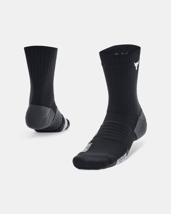 Unisex Project Rock ArmourDryâ„¢ Playmaker Mid-Crew Socks image number 0