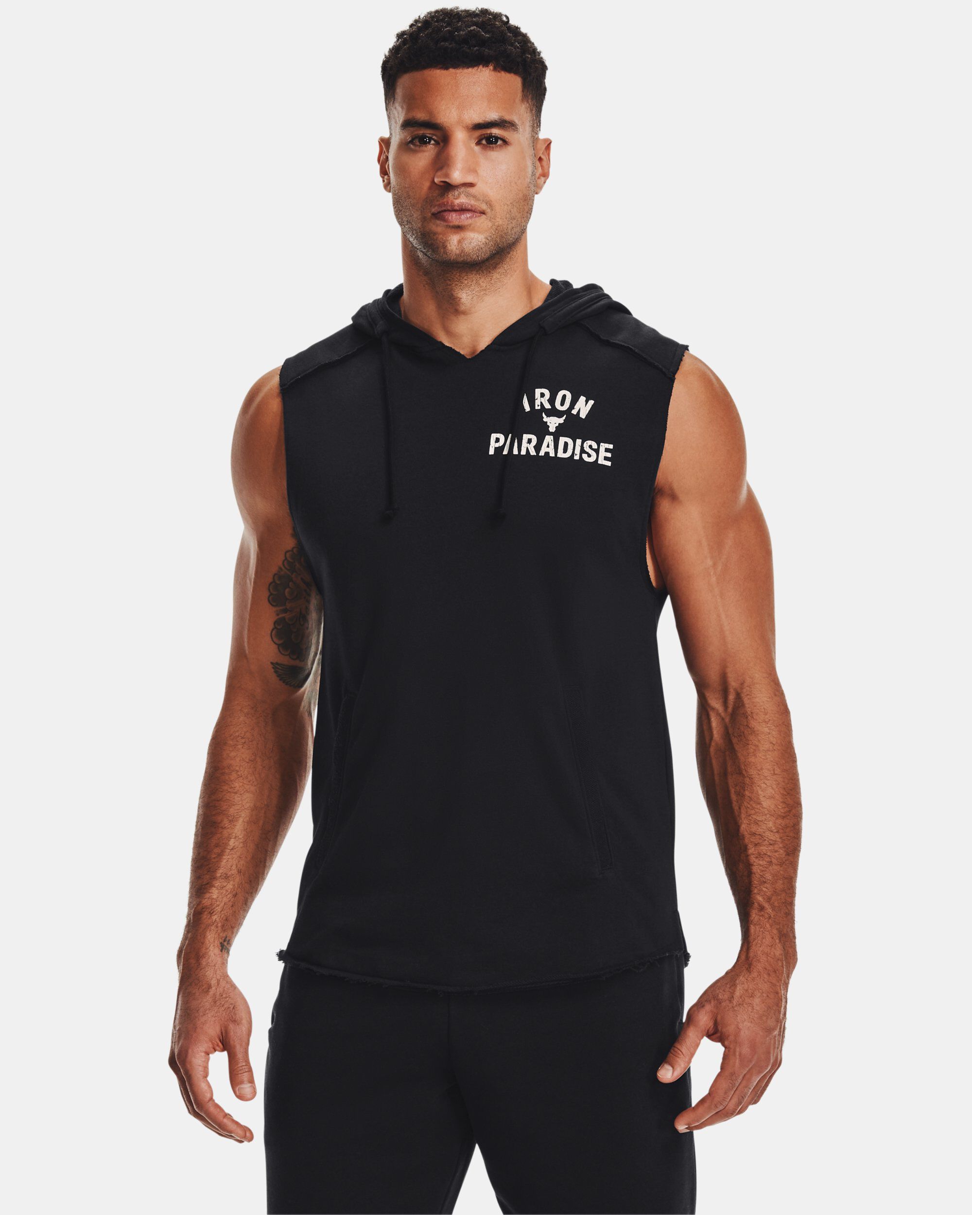 Under armour men's project rock vanish deals sleeveless hoodie