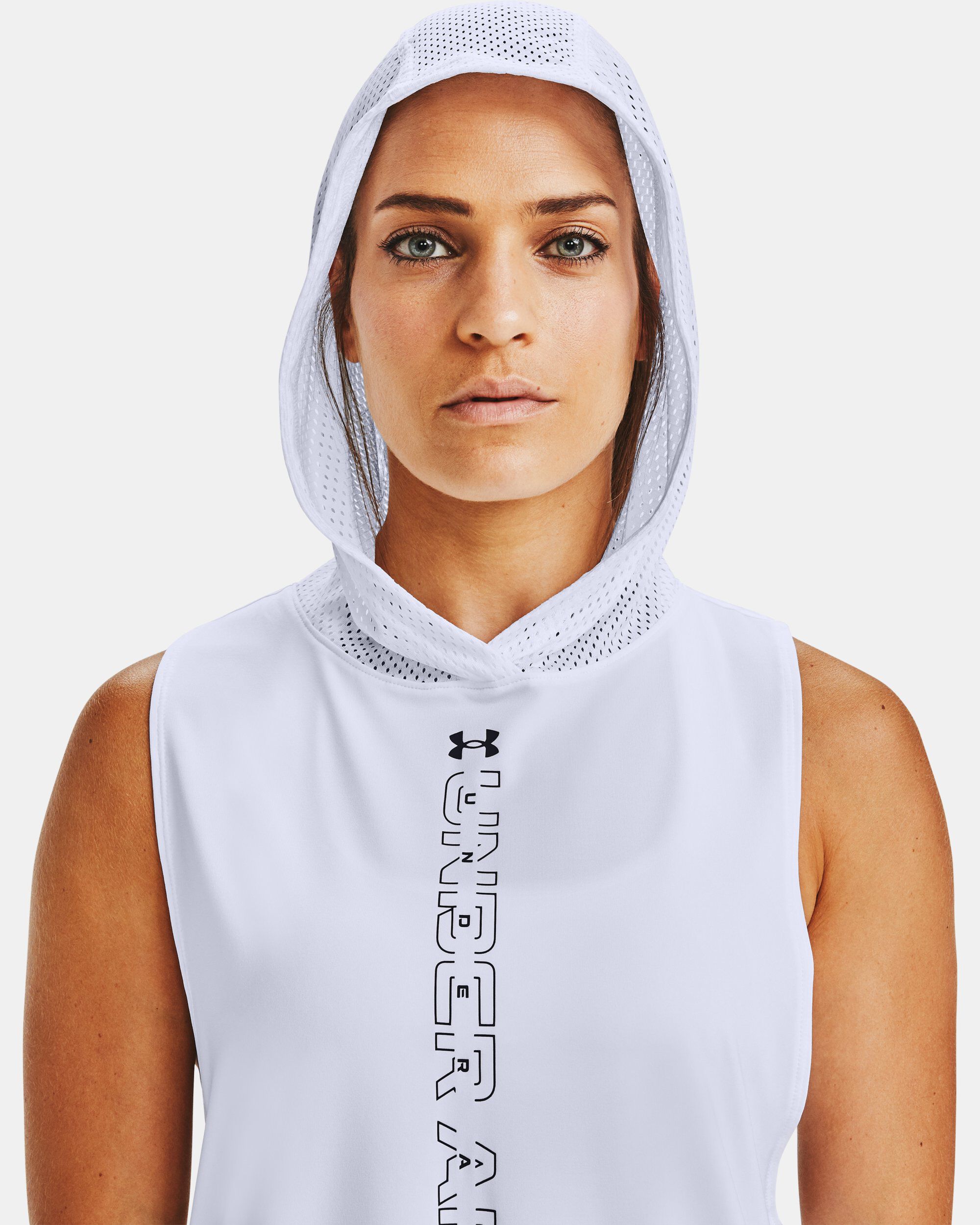 Under Armour Women s UA Armour Sport Hooded Tank White in Dubai UAE