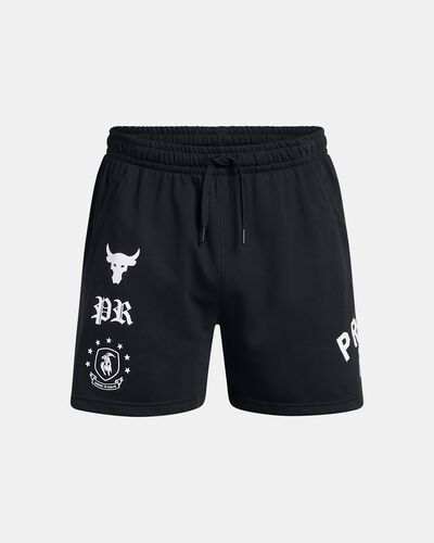 Men's Project Rock Terry Fleece Badge Of Honor Shorts