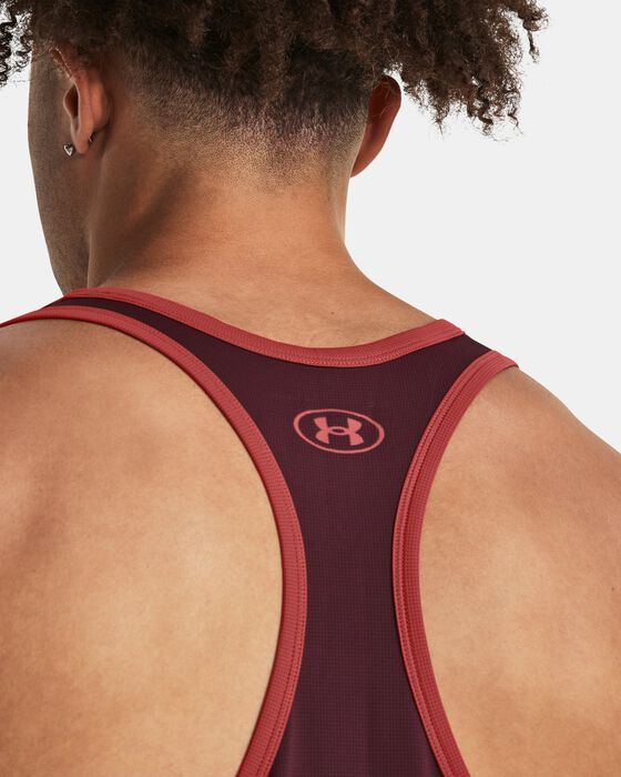 Buy Men's Project Rock Gym Tank Red in Dubai, UAE Under Armour