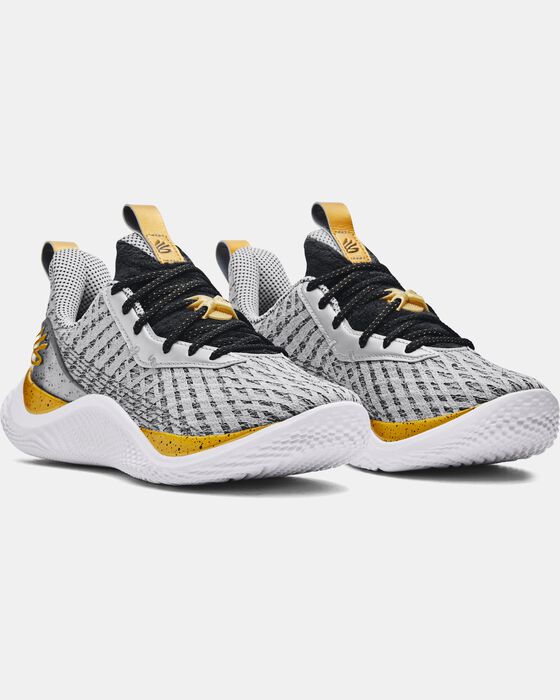Unisex Curry Flow 10 Young Wolf Basketball Shoes image number 3