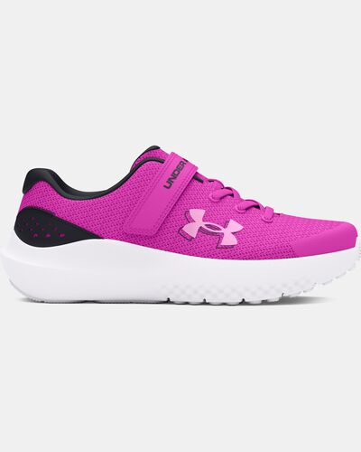 Girls' Pre-School UA Surge 4 AC Running Shoes