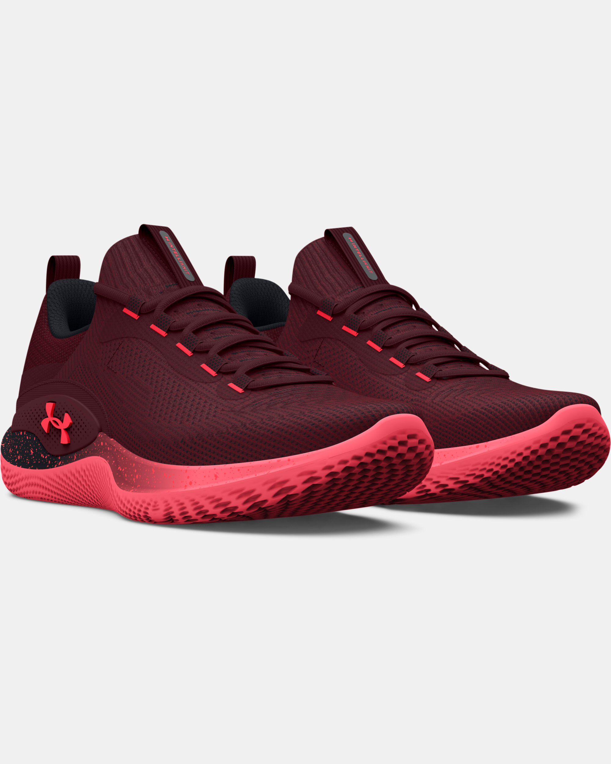 Red under store armour shoes