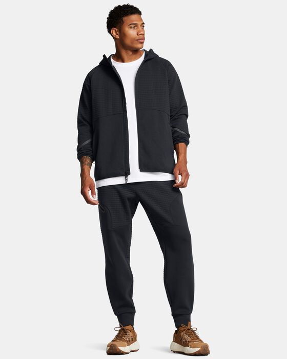 Men's UA Unstoppable Fleece Grid Full-Zip image number 2