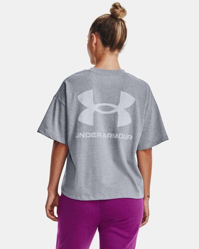 Women's UA Logo LC Oversized Heavyweight Short Sleeve