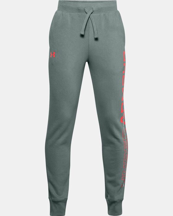 Boys' UA Rival Fleece Graphic Joggers image number 0