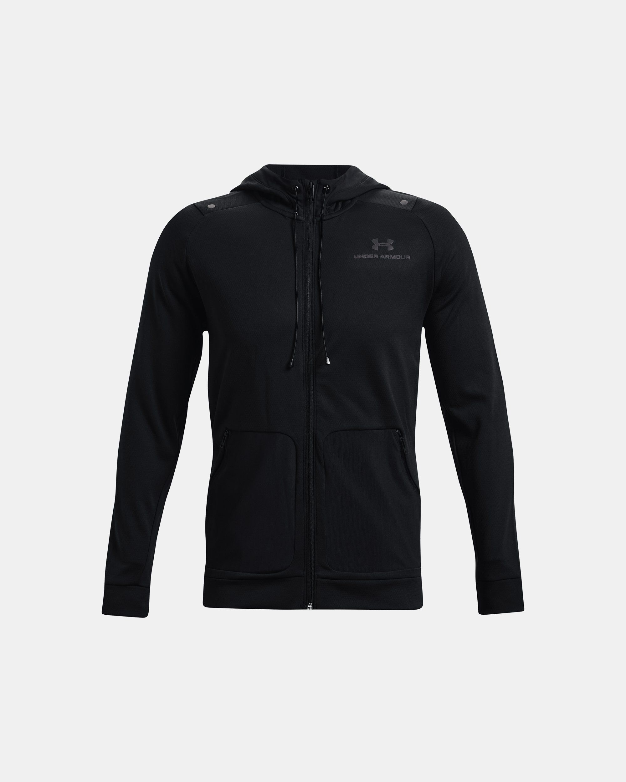 Black zipped 2025 hoodie mens