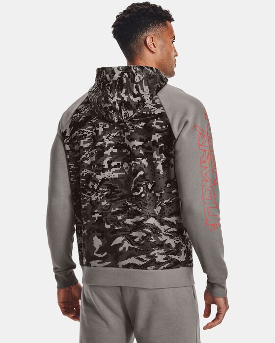 Under Armour Men's UA Rival Fleece Camo Script Hoodie Grey in Dubai, UAE