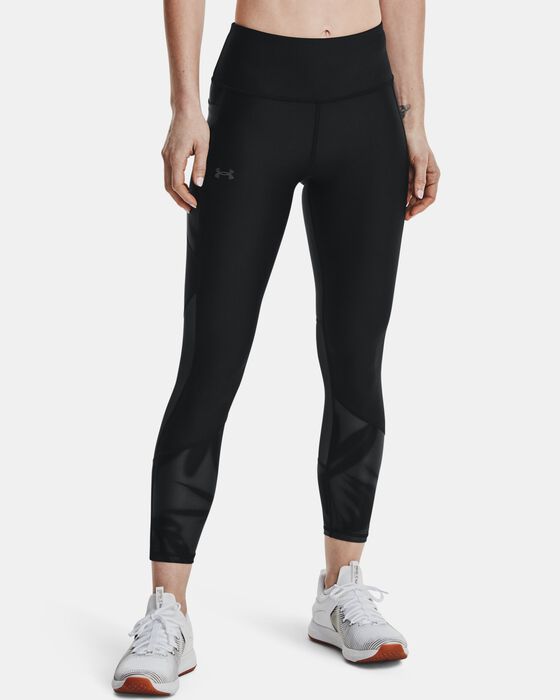 Women's HeatGear® Armour No-Slip Waistband Tonal Panel Ankle Leggings image number 0