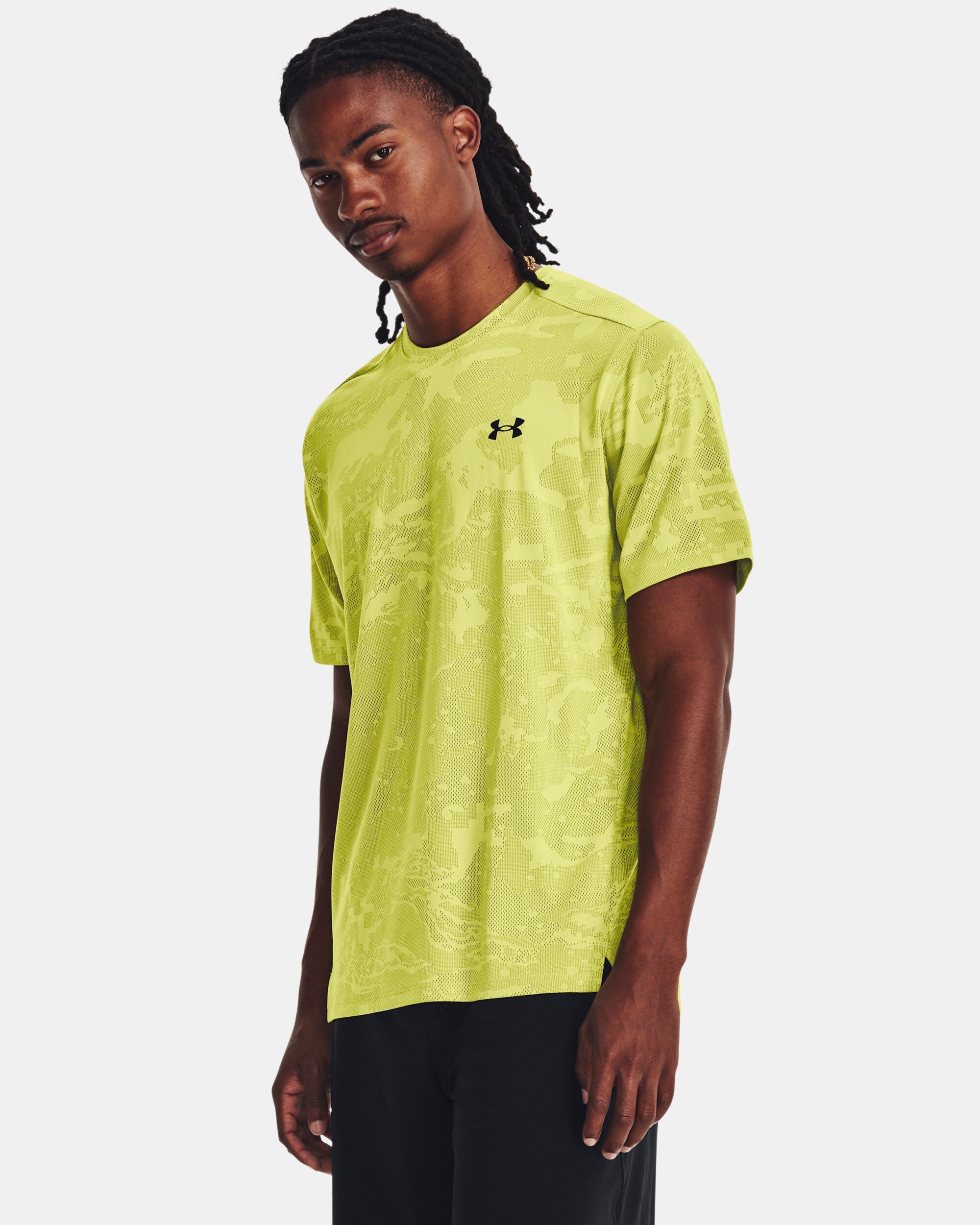 Neon yellow under armour on sale