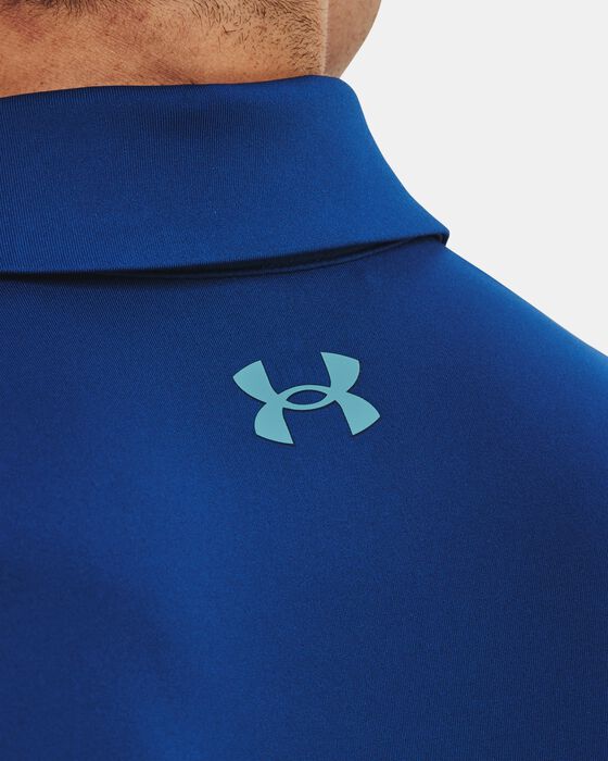 Men's UA Tee To Green Colorblock Polo image number 3