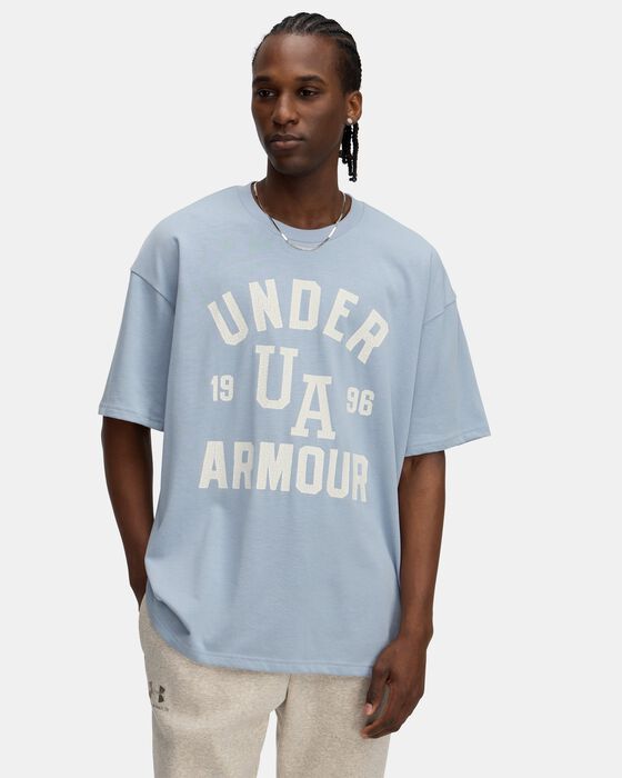 تيشيرت UA هيفي ويت فارسيتي واسع بأكمام قصيرة للرجال image number 0