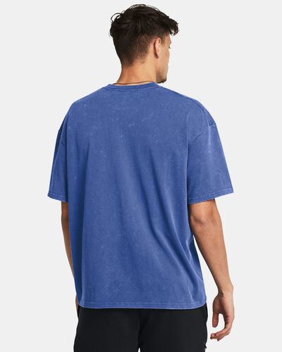 Men's UA Heavyweight Oversized Logo Wash Short Sleeve