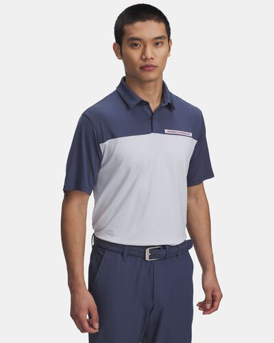 Men's UA Tee To Green Color Block Polo