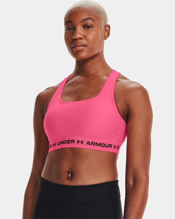 Women's Armour® Mid Crossback Sports Bra image number 2