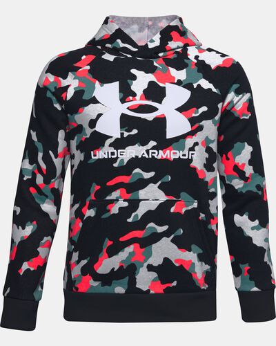Boys' UA Rival Fleece Printed Hoodie