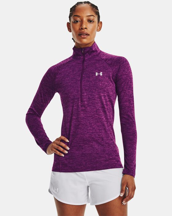Women's UA Tech™ Twist ½ Zip image number 0