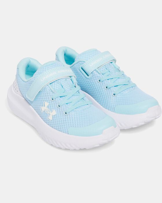 Girls' Pre-School UA Surge 4 AC Running Shoes image number 3