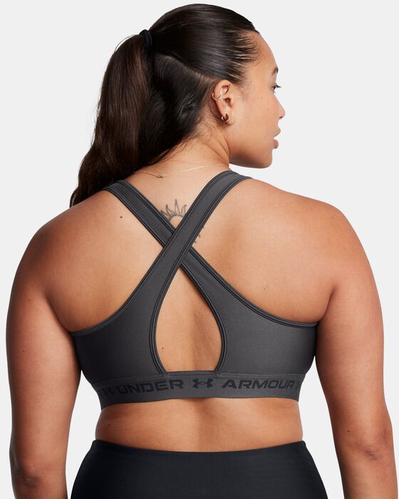Women's Armour® Mid Crossback Sports Bra image number 1