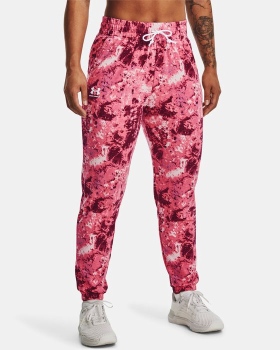 Women's UA Rival Terry Printed Joggers image number 0