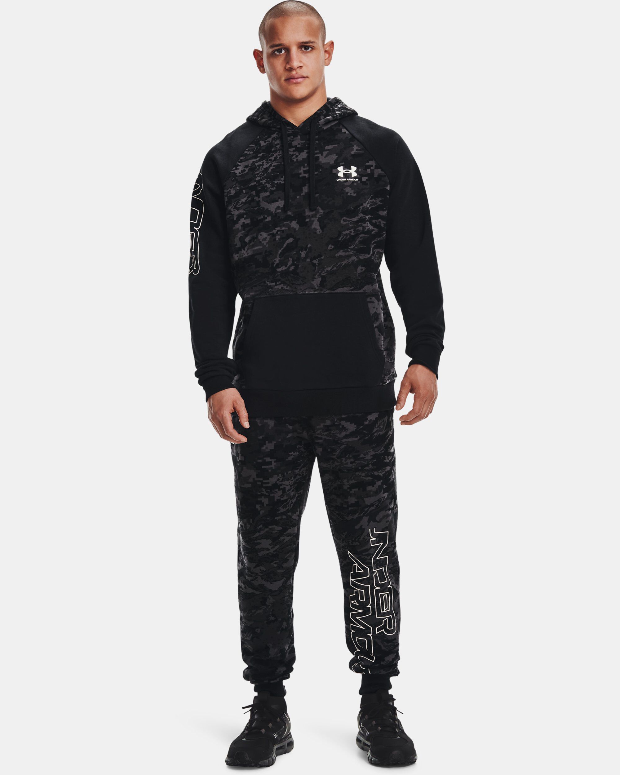 Men s UA Rival Fleece Camo Script Joggers