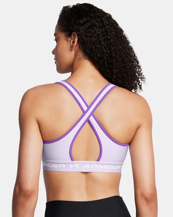 Women's Armour® Mid Crossback Sports Bra image number 1