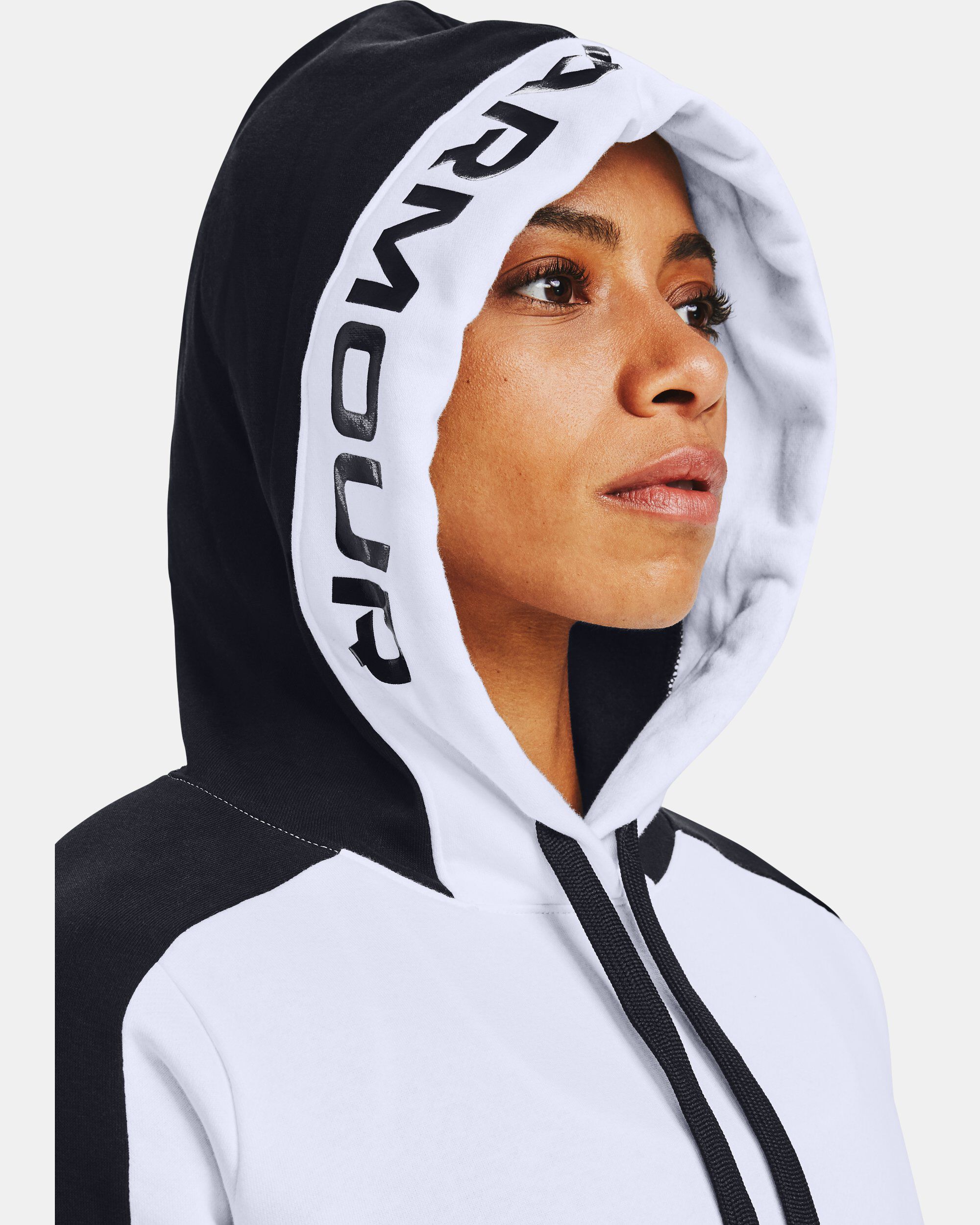 Women's ua rival fleece graphic colorblock hoodi sales